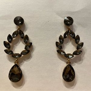 Smoky Rhinestone Earrings